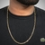 Colar em Malha Cartier 1,0mm Diamantada Banhada Ouro 18k