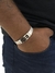 Pulseira Cinto Inoxidável com Cruz Vazada
