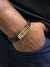 Pulseira Tramada em Corino com Chapa de Aço Inox e Pintura Eletrostática Fashion - comprar online
