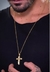 Corrente Elo Português 1mm com Pingente Cruz Vazada Lisa - comprar online