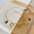 Pulseira de Corações Chapa e Vazado em Banho Ouro 18k - comprar online