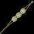 Pulseira Flor Trabalhada Lisa em Banho Ouro 18k - comprar online