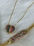 Pulseira Elos Duplos com Placa Cravejada com Micro Zircônias Coloridas em Banho Ouro 18k - Dabru Joias