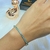 Pulseira Vivian Riviera Zircônias Redondos Azuis