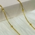 Colar com Detalhes de Bolinhas Lisa em Malha Rabo de Rato em Banho Ouro 18k na internet