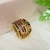 Piercing Fake 5 Fileiras Color Zircônias em Banho Ouro 18k