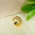 Piercing Fake Trabalhado em Banho Ouro 18k