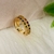 Piercing 2 Fileiras Zircônias Color em Banho Ouro 18k