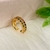 Piercing 2 Fileiras Zircônias Color em Banho Ouro 18k - Dabru Joias