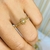 Anel Flor com Bolinhas Lisas e Zircônias Brancas Banhado a Ouro 18k - comprar online