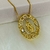 Colar Mandala Nossa Senhora das Graças Banhado em Ouro 18k - comprar online