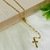 Imagem do Colar Terço Medalha Nossa Senhora das Graças em Banho de Ouro 18k