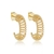 Brinco Meia Argola Camarão em Banho Ouro 18k - comprar online