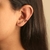 Ear Cuff Bolinhas Coloridas com Piercing Fake