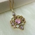 Colar Mandala Cristal em Banho Ouro 18K - Dabru Joias