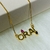 Colar "Orai" Marsala e Safira Banhada a Ouro 18k - comprar online