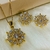 Conjunto Tati Colar + Par de Brincos Cravejado com Pedras Zircônias Brancas