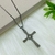 Crucifixo e Corrente Malha Veneziana em Aço Inox 316L - comprar online