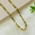 Corrente 3x1 Importada 7mm em Banho Ouro 18k