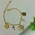 Pulseira Feminina Fé Gratidão Detalhes Cruz Lisa - loja online