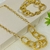 Conjunto Deslumbre Elos Ovais Trabalhados em Banho Ouro - comprar online