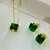 Conjunto Sabrina Colar + Brincos na Cor Esmeralda - comprar online