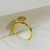 Anel Chuveirinho com Zircônias Brancas Banhado a Ouro 18k