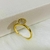 Anel Chuveirinho com Zircônias Brancas Banhado a Ouro 18k - loja online