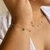 Pulseira Grumet 4mm com Pedras Coloridas em Banho Ouro 18k - comprar online
