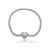 Pulseira Rabo de Rato com fecho Estilo Berloque Coração Prata 925 - comprar online