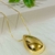 Colar Gota Lisa Banhada a Ouro 18k na internet
