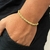 Pulseira Masculina em Malha Cordão Baiano Banhada a Ouro 18k