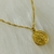Colar Duplo Com Medalha do São Bento e Ponto de Luz Banhado Ouro 18k - Dabru Joias