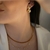 Brinco Meia Esferas Dupla Banhado a Ouro 18k
