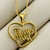 Colar Coração Te Amo Mama em Banho Ouro 18k - comprar online