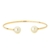 Bracelete em Fio Duas Pérolas Em Banho em Ouro 18k - comprar online
