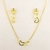 Conjunto Coração Duplo Liso
