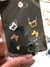 Mix Brincos Borboleta Lisas em Banho Ouro 18k