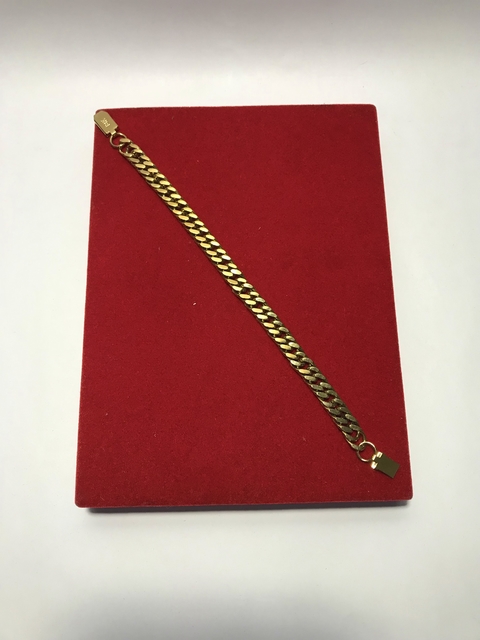 Pulseira Ouro 14k Folheado “Grumme Duplo” 28 Gramas