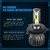 H4 H7 LED Farol Bulbo 16000LM 72W H1 H11 Farol do carro Mini Canbus 3000K 4300K na internet
