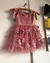 Vestido tule com aplicações