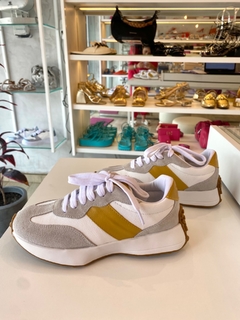 Tenis de Couro Branco Ocri - Bella Elegance