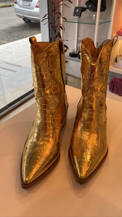 Bota Western Dourada - loja online