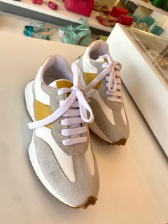 Tenis de Couro Branco Ocri na internet