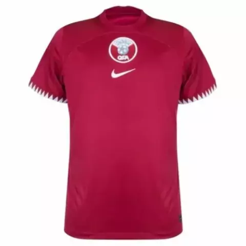 Camisa Catar Home 22/23 Torcedor Nike Masculina - Vermelho