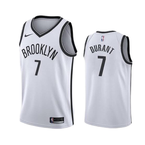 Regata Brooklyn Nets Durant #7 Nike - Branco