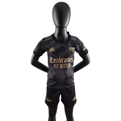 Kit Infantil Arsenal Away 22/23 Adidas - Preto