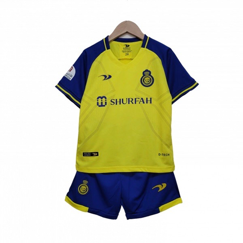 Kit Infantil Al Nassr Home 22/23 - Amarelo+Azul