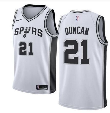 Regata San Antonio Spurs Duncan #21 Nike - Branco
