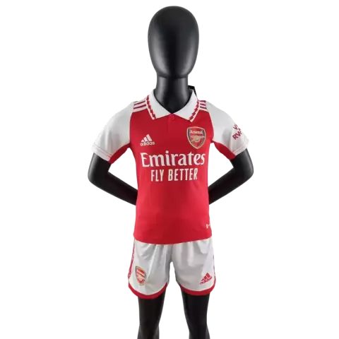 Kit Infantil Arsenal Home 22/23 Adidas - Vermelho